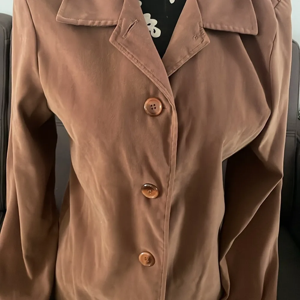 JACLYN SMITH CLASSIC Tan Color Light Blazer Jacket Size Small - Image 2