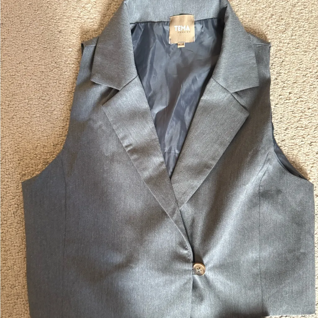 Stylish Two piece set Gray Size M - Image 4