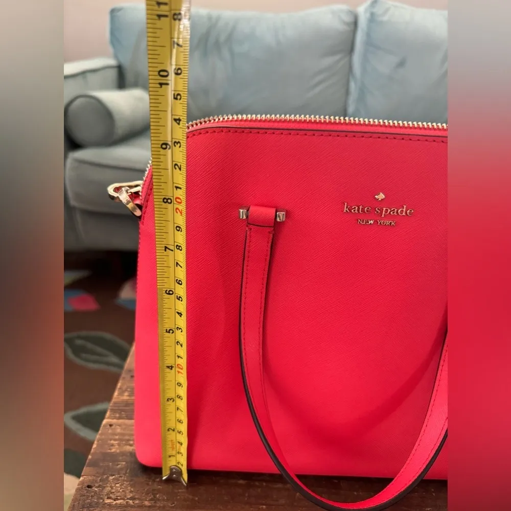 Kate Spade Maise Medium Dome Satchel Bag in Geranium - Image 10