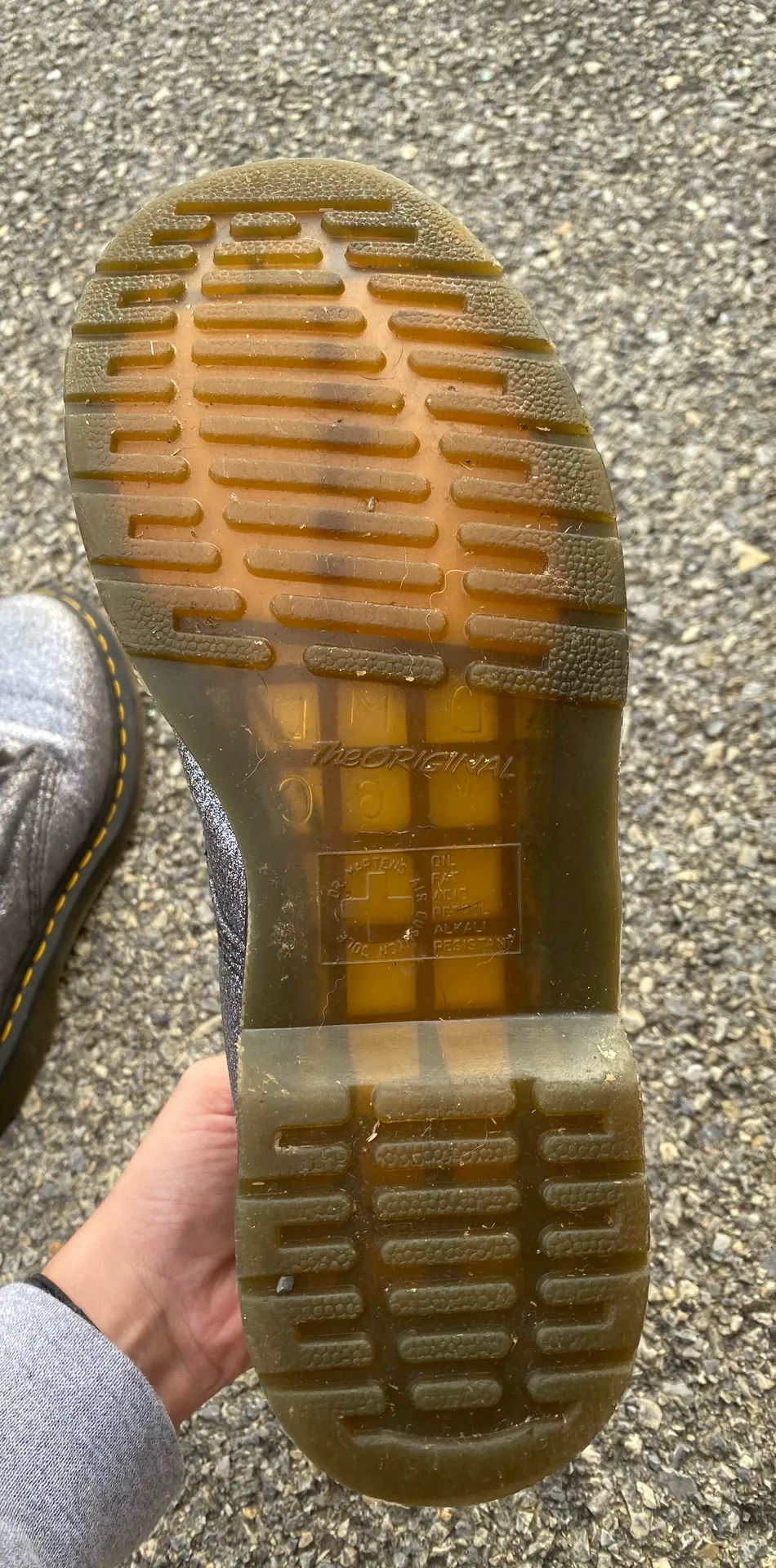 Dr. Martens Gray Sparkle Doc Martens - Image 4