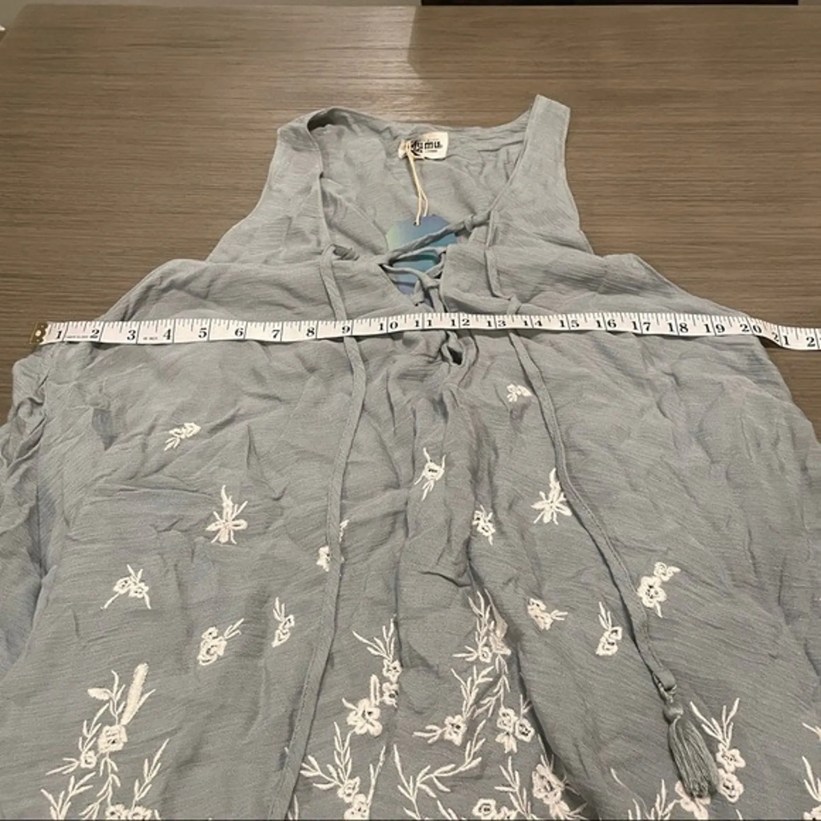 Show Me Your Mumu‎ Rancho Mirage Lace Up Dress Size L - Image 9