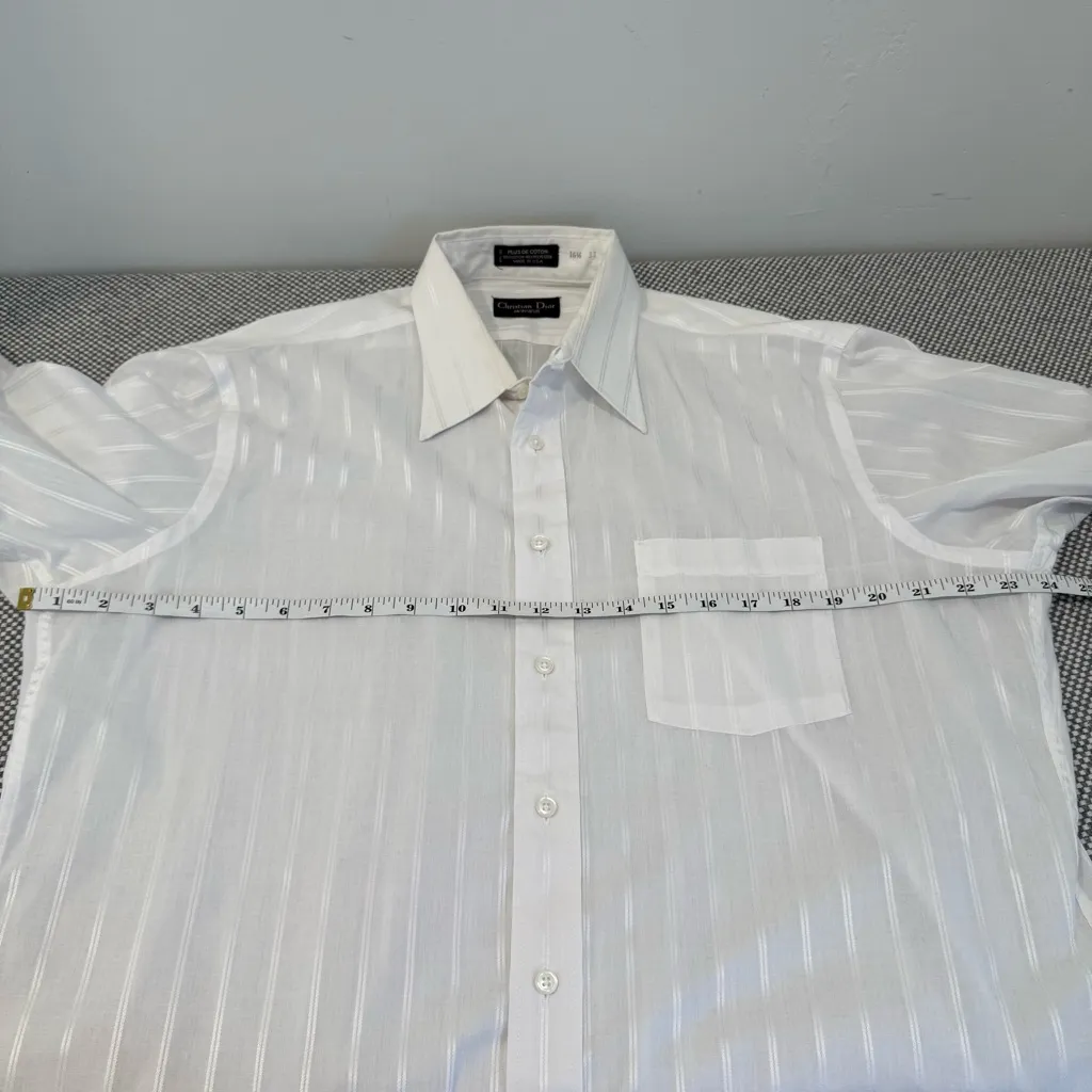 DIOR White button up 16½ /33 - Image 9