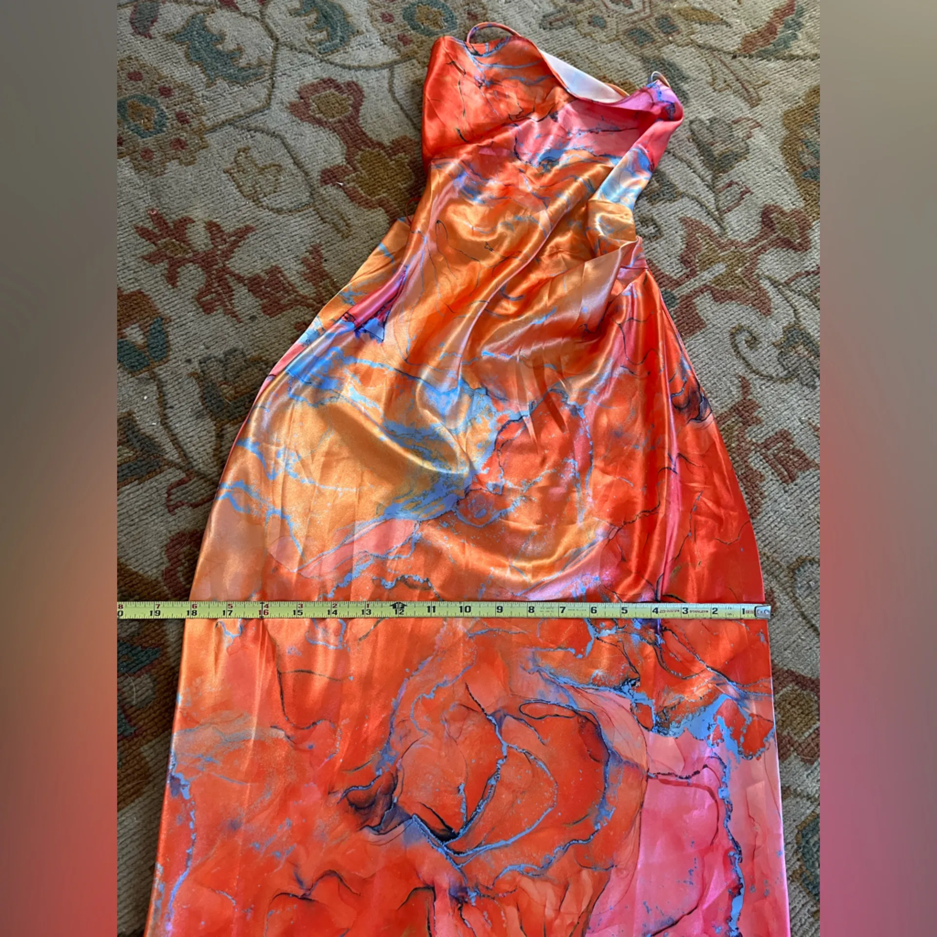 NWT: JLUXLABEL Elegant Orange and Pink Maxi Dress - Image 4