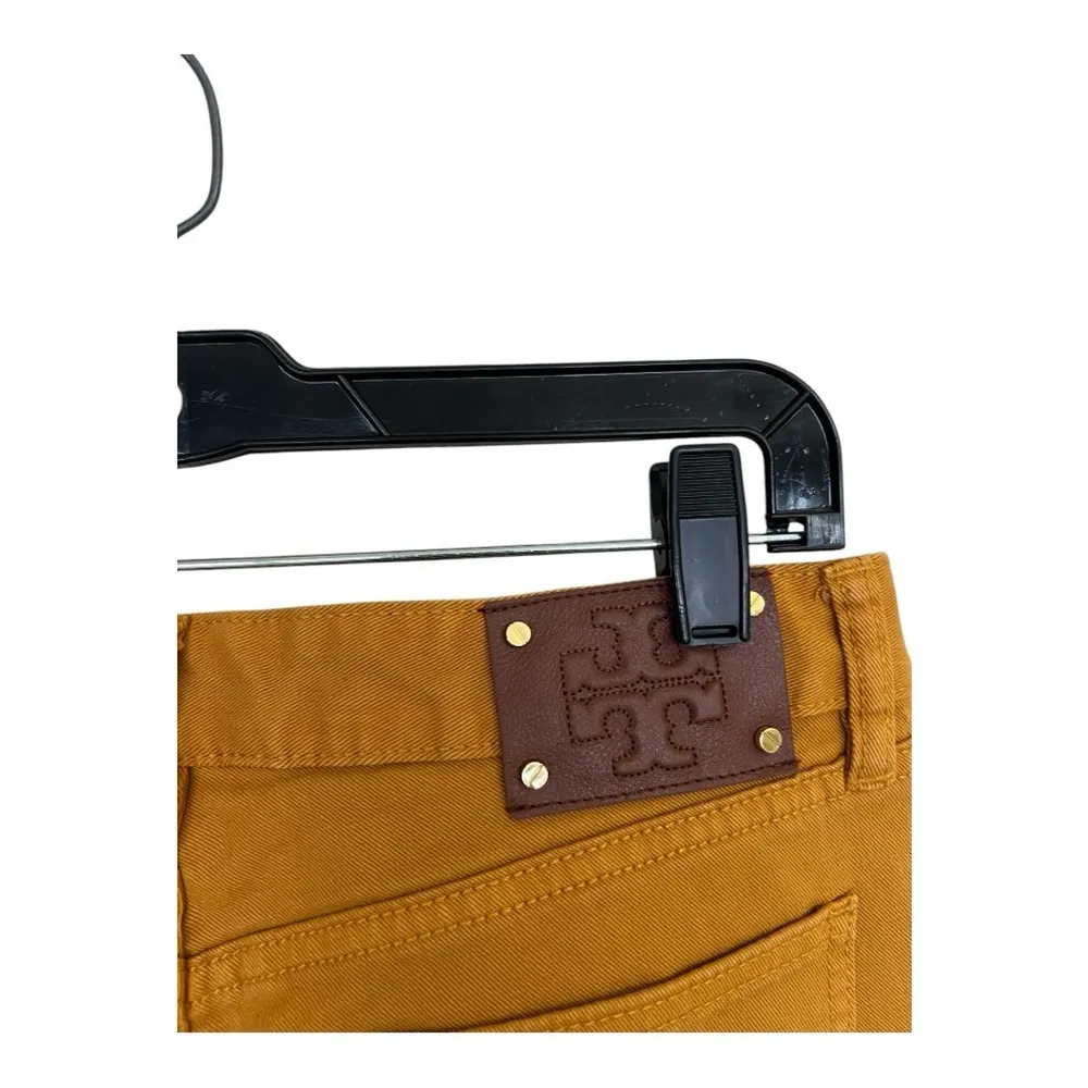 Tory Burch Women's Ankle Cropped Jeans in Orange Size 29 - Image 4