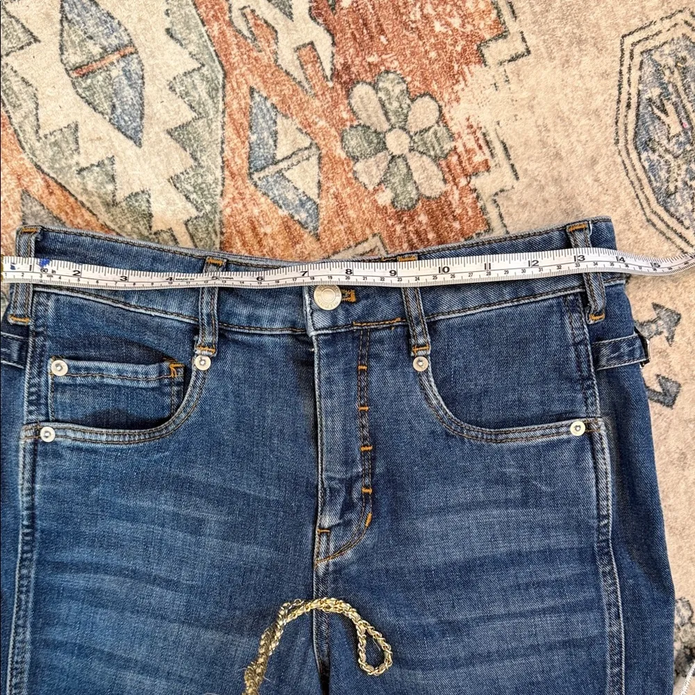 Pilcro Blue Denim Jeans with Contrast Stitching size 25 Anthropologie - Image 7