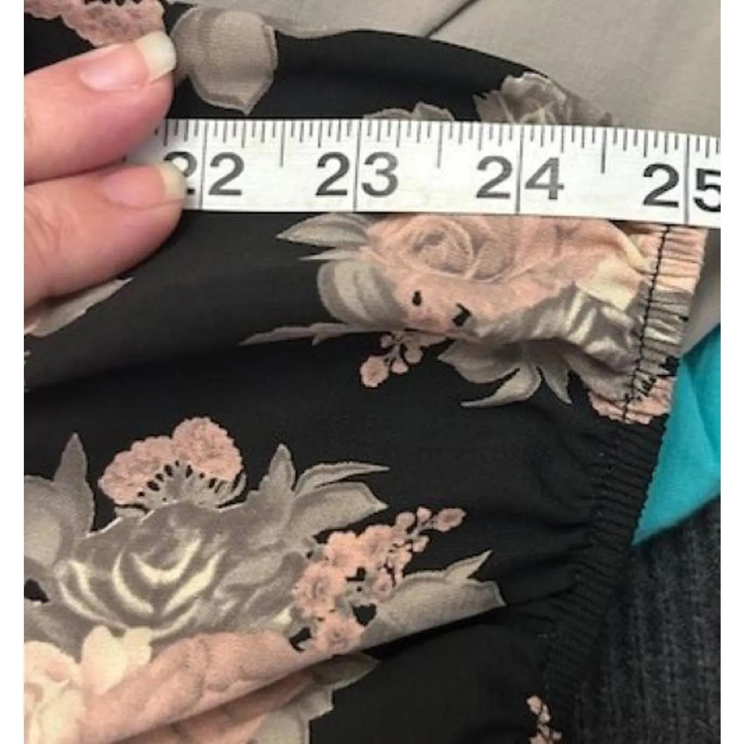 Romantic Mini‎ Dress/Tunic M Black Pink Floral Boho Cottagecore Coquette Elegant - Image 4