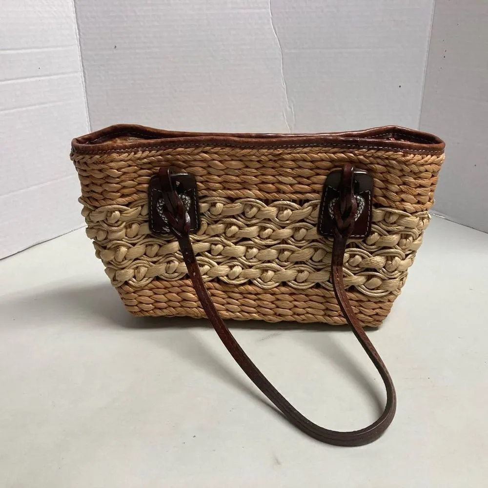 BRIGHTON BASKET WEAVE HANDBAG 7.5X4X12‎ - Image 11