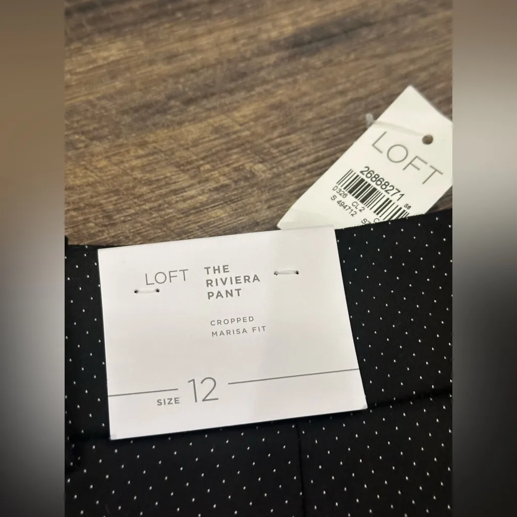 LOFT Marissa Cropped Polka Dot Pants - Image 5