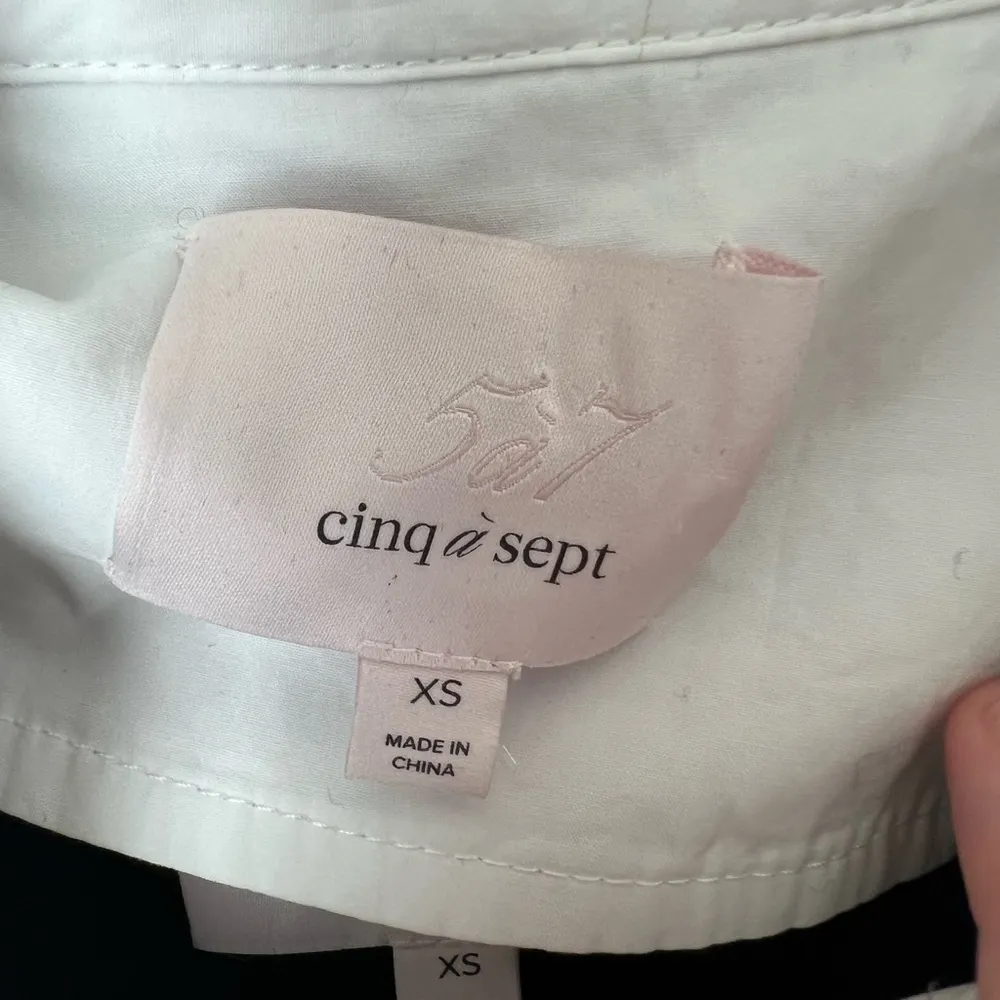 Cinq A Sept Jana swing knit sweater Peter Pan collar black dress size XS - Image 7