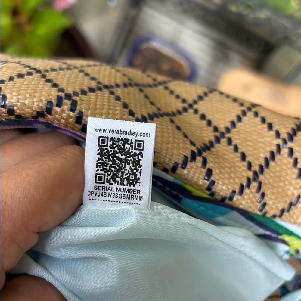 Vera Bradley Marian Floral Straw Bag NWT - Image 8