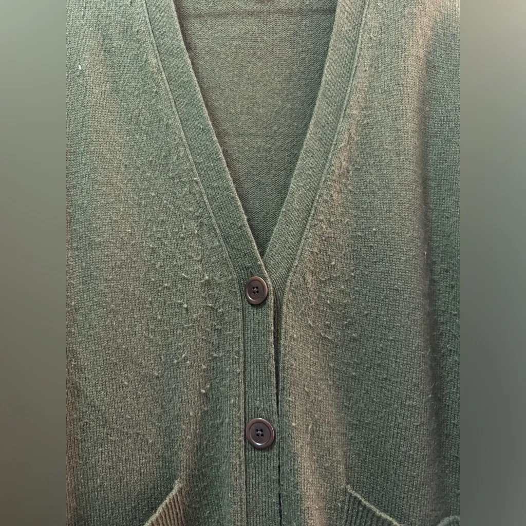 J.Crew Green Cardigan | Women’s Knit Sweater | Casual Chic / Layering Piece - Image 3