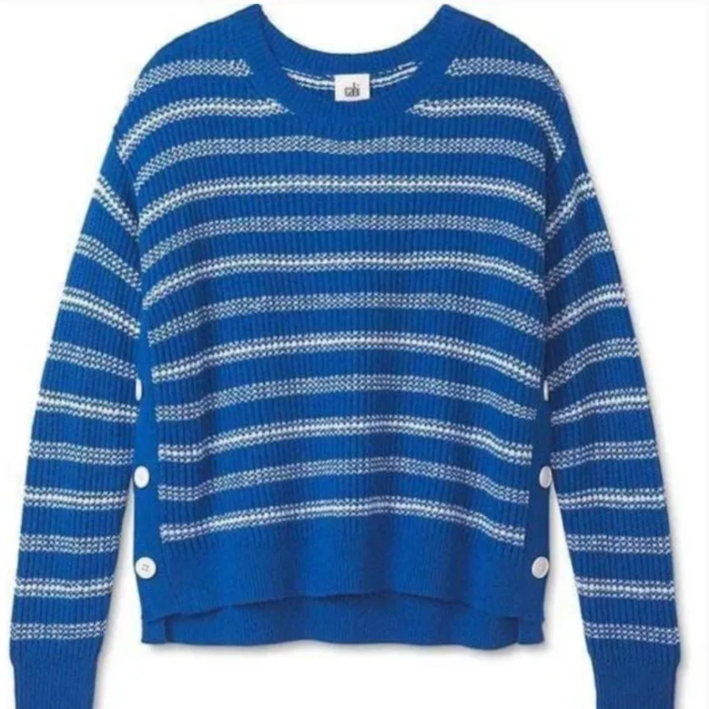 Cabi New NWT Popular Pullover #6165 blue white stripe Size XL BLUE STRIPE - Image 4