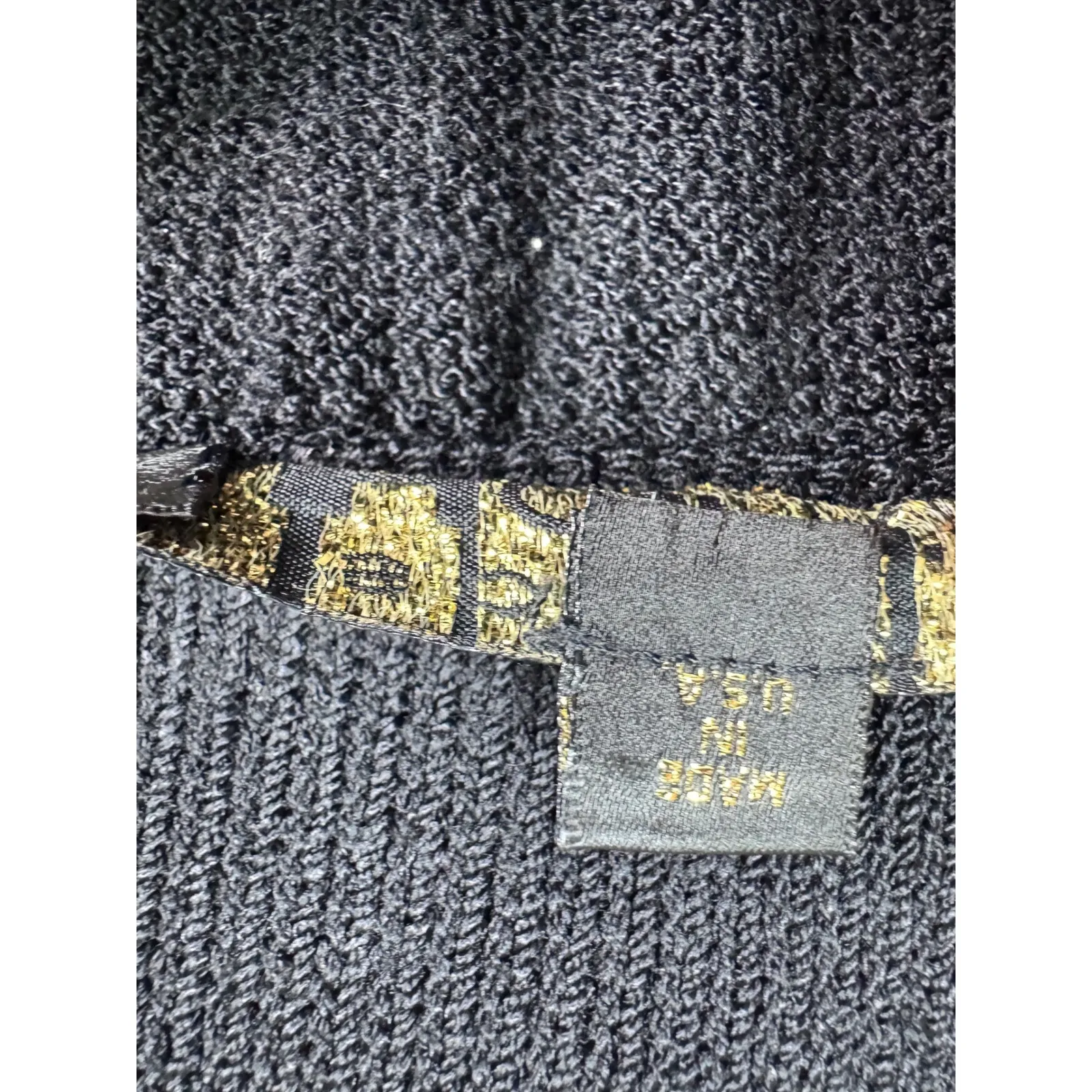 St. John Basic Santana Straight Black Knit Knee Pencil Skirt Size 4 Made in USA - Image 5