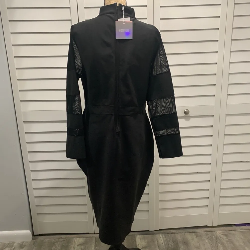 Missguided Black Sexy Plus Size Bodycon Dress - Image 10
