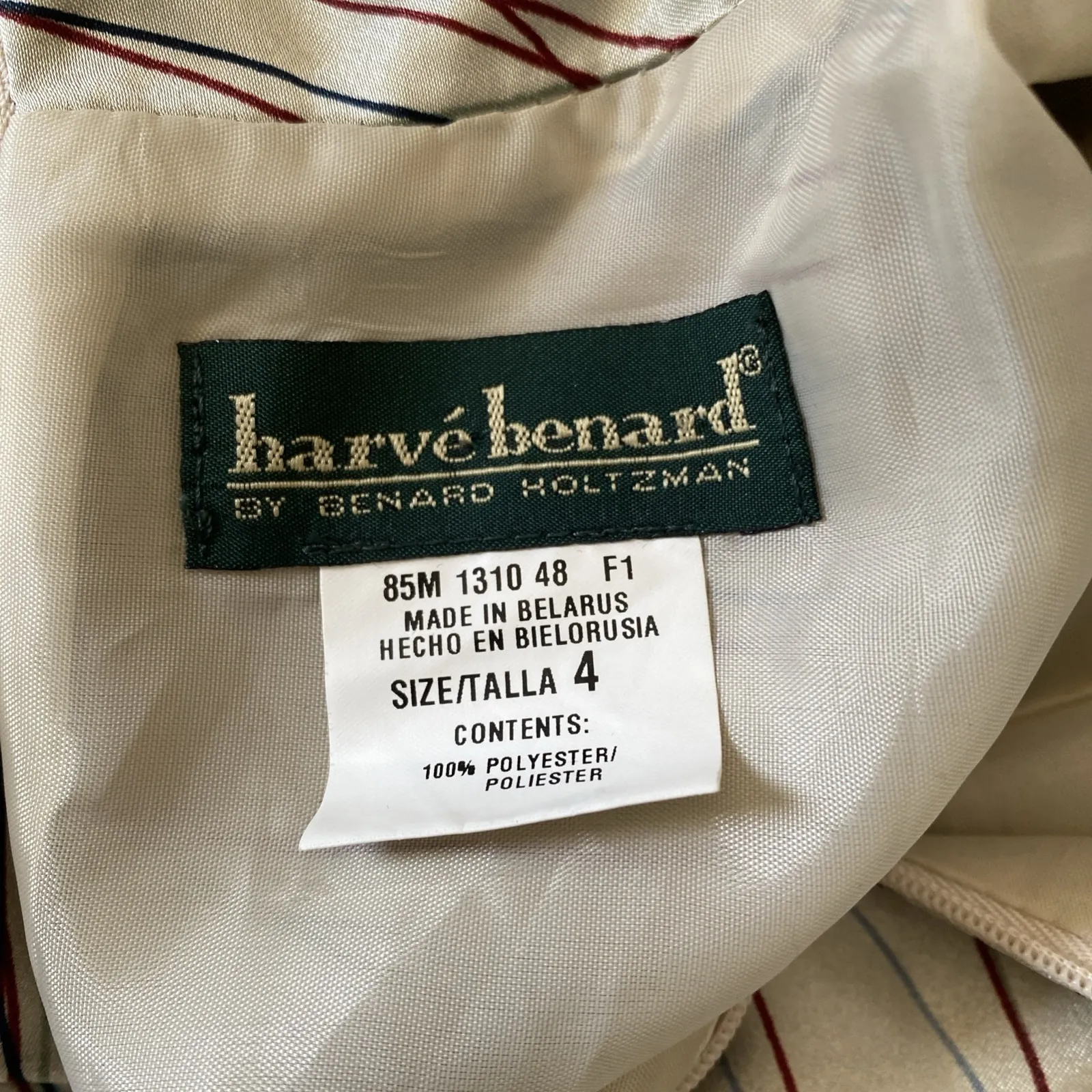 Harve Benard Womens 4 Satin Shift Dress Long Sleeve Vintage - Image 6