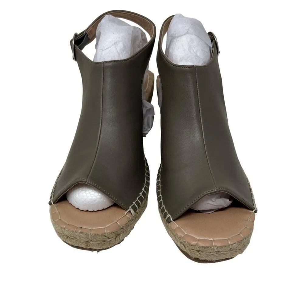 Journee Collection Crew Espadrille Faux Leather Wedges 10 - Image 6