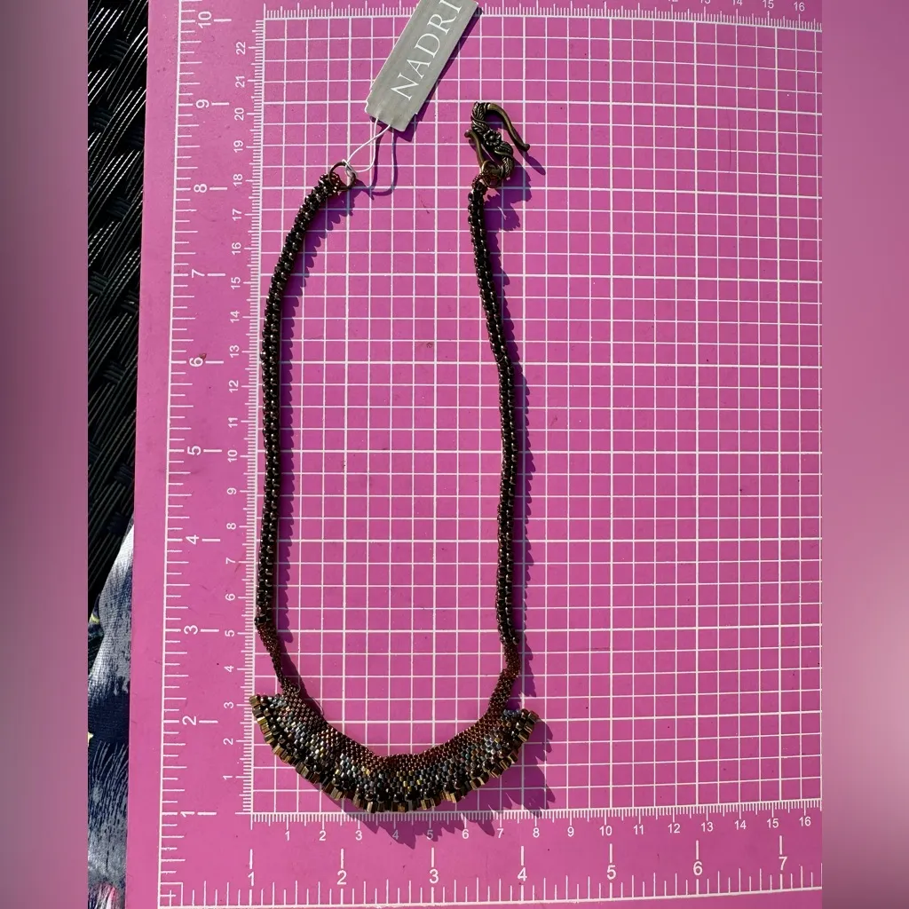 Nadri beaded statement chocker Elegant Necklace in 🎁 Gold - Image 10