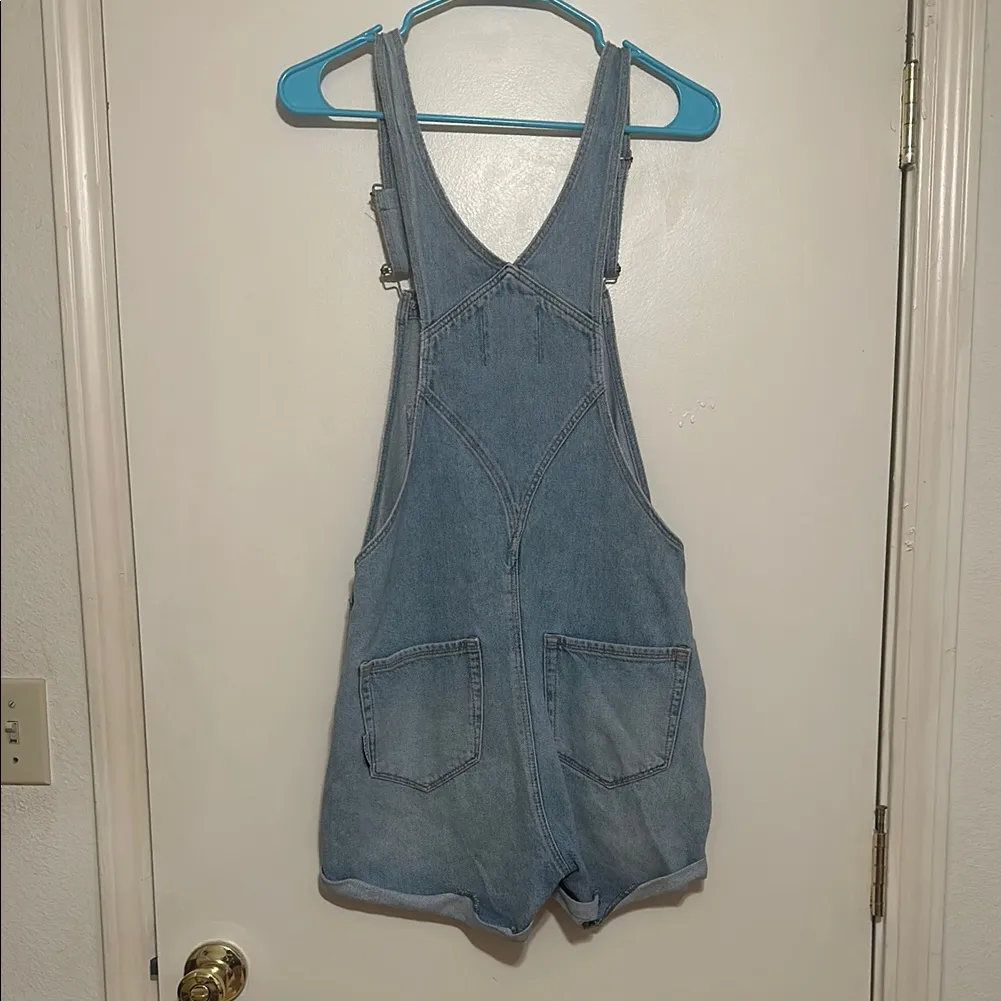 Superdry Denim Cut Off Dunagrees - Image 11