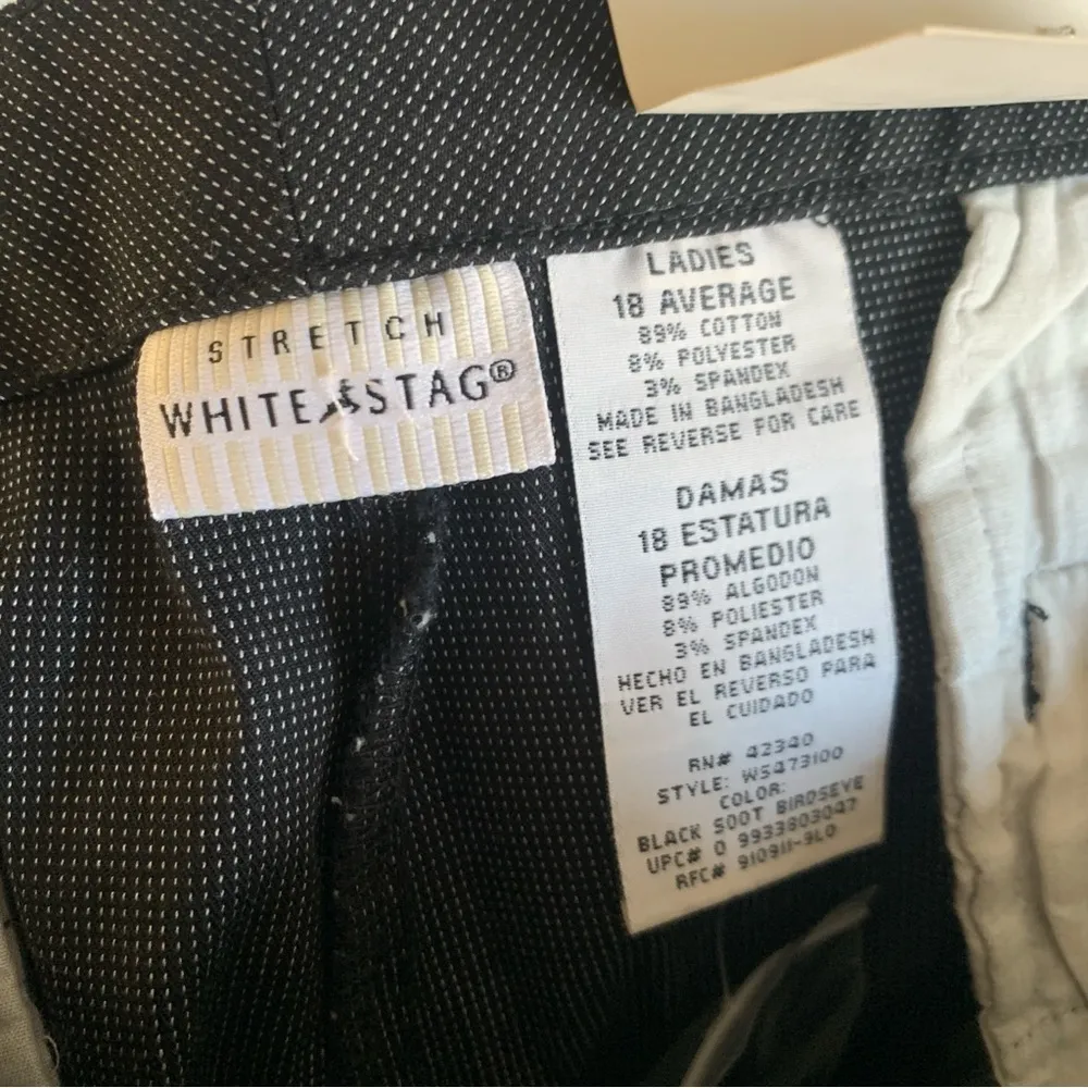 White Stag Essential Trouser Stretch Striped Pants NWT Size 18 - Image 9