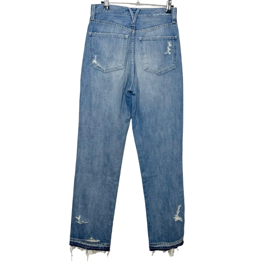 Veronica Beard Blake Jeans Women’s 27 High Rise Straight Leg Distressed Hem - Image 5