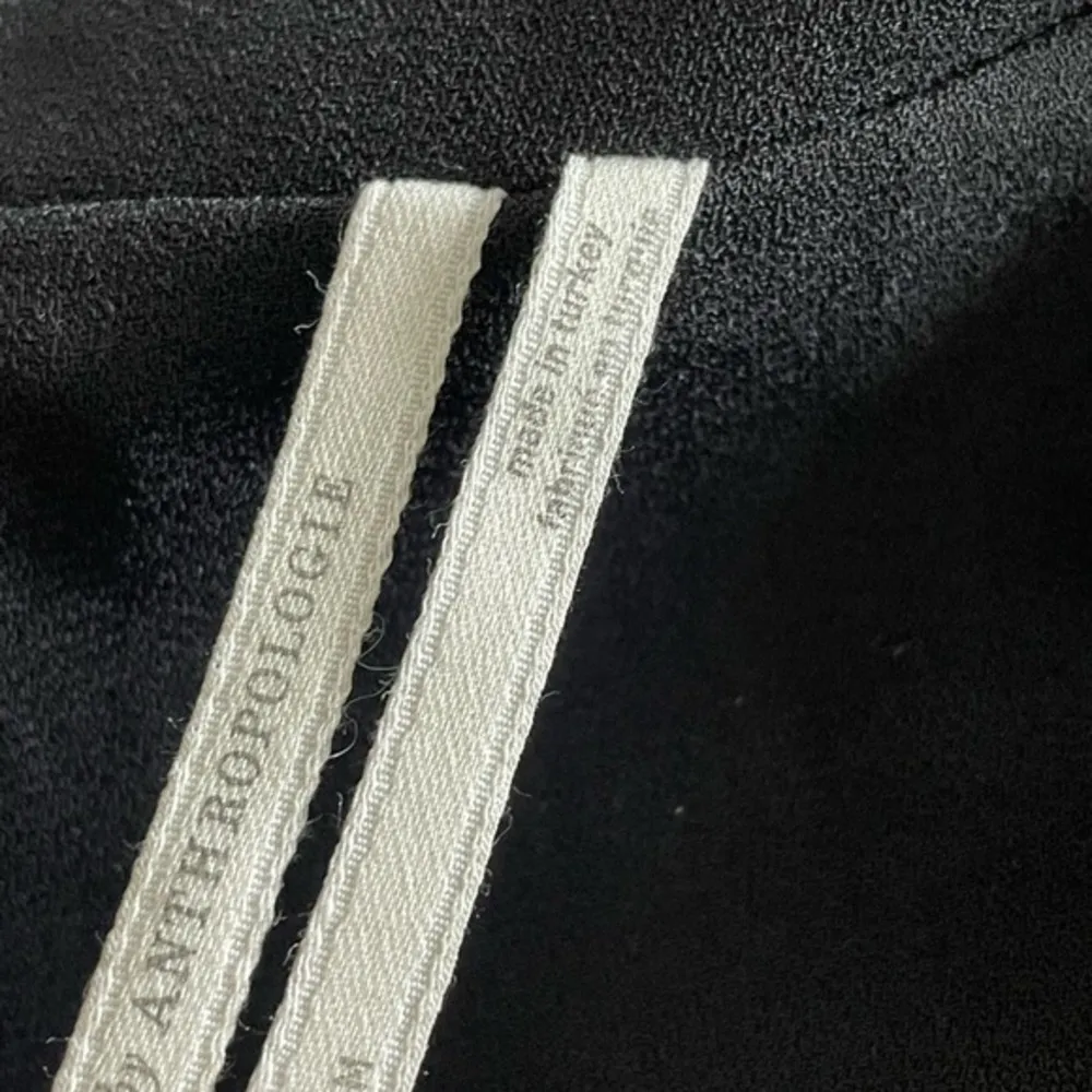 Anthropologie Women sleeveless trench belted coat black jacket NWT Sz medium - Image 2