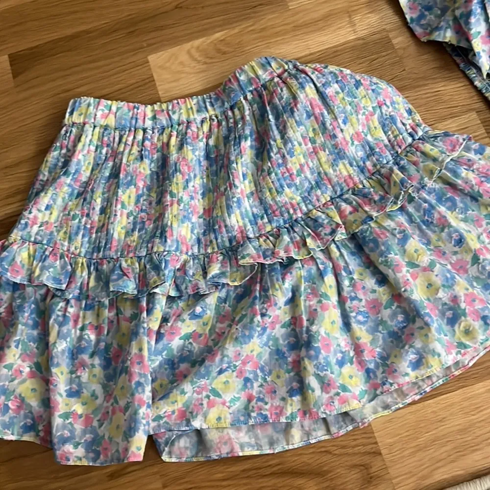 Like new Loveshackfancy Triste Crop Top and Ignacia Skirt in Rainbow Blast - Image 10