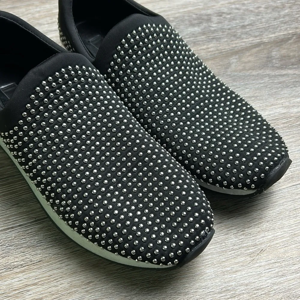 DKNY Black Studded Shoes Unisex Men’s Size 5/Women’s Size 7 - Image 3
