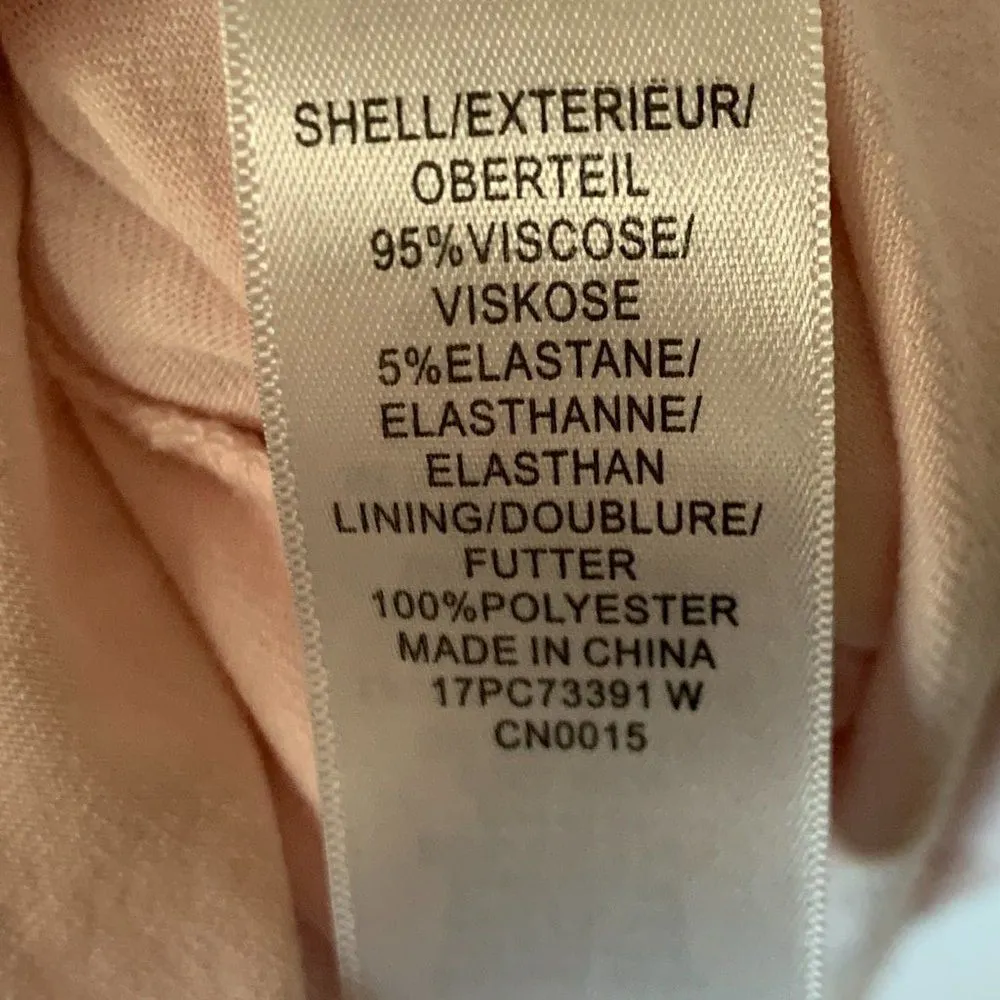 Adrianna Papell Soft Pink 3/4 Sleeve Top - handkerchief bottom - Image 5