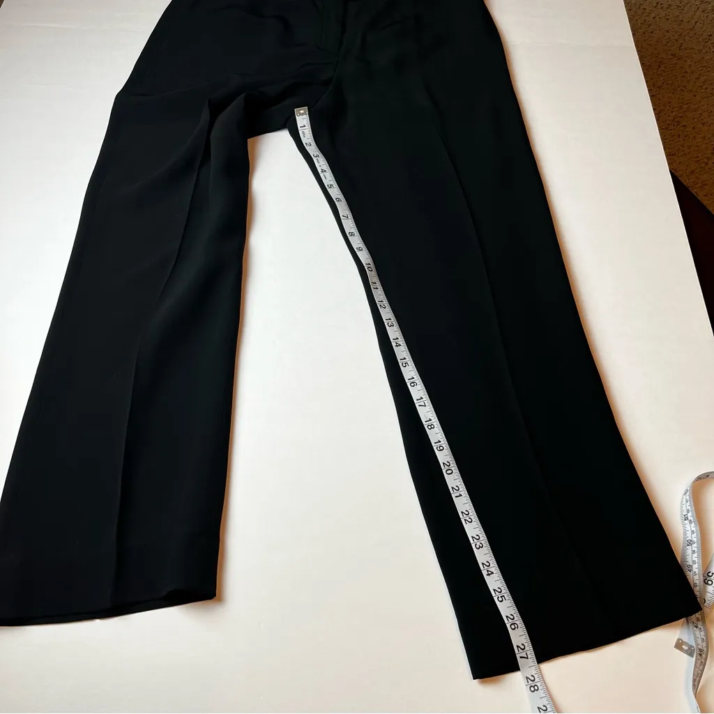 Lafayette 148 New York Barrow Dress‎ Pant Womens Size 10 Black Viscose Acetate - Image 7
