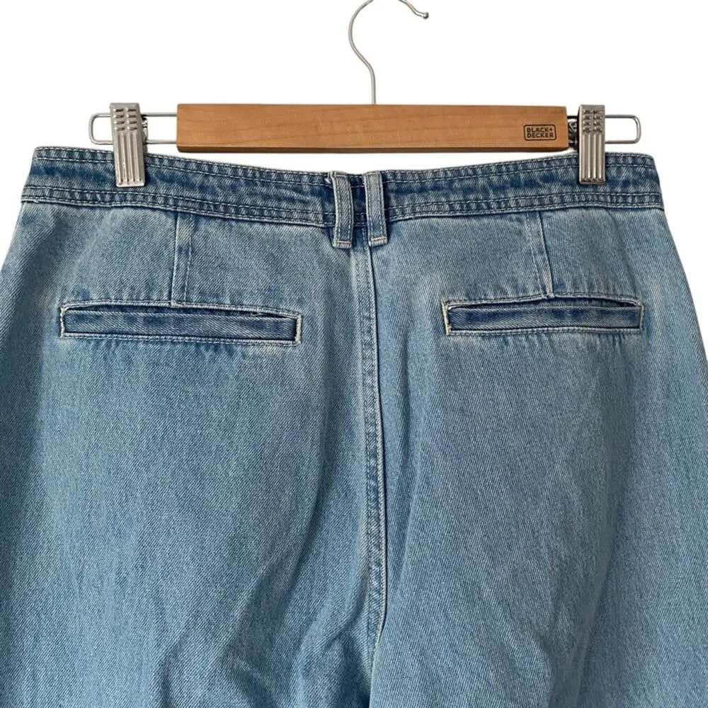 Something Navy Revolve Two Toned Wide Leg Jeans size 30 Slit leg - Image 6