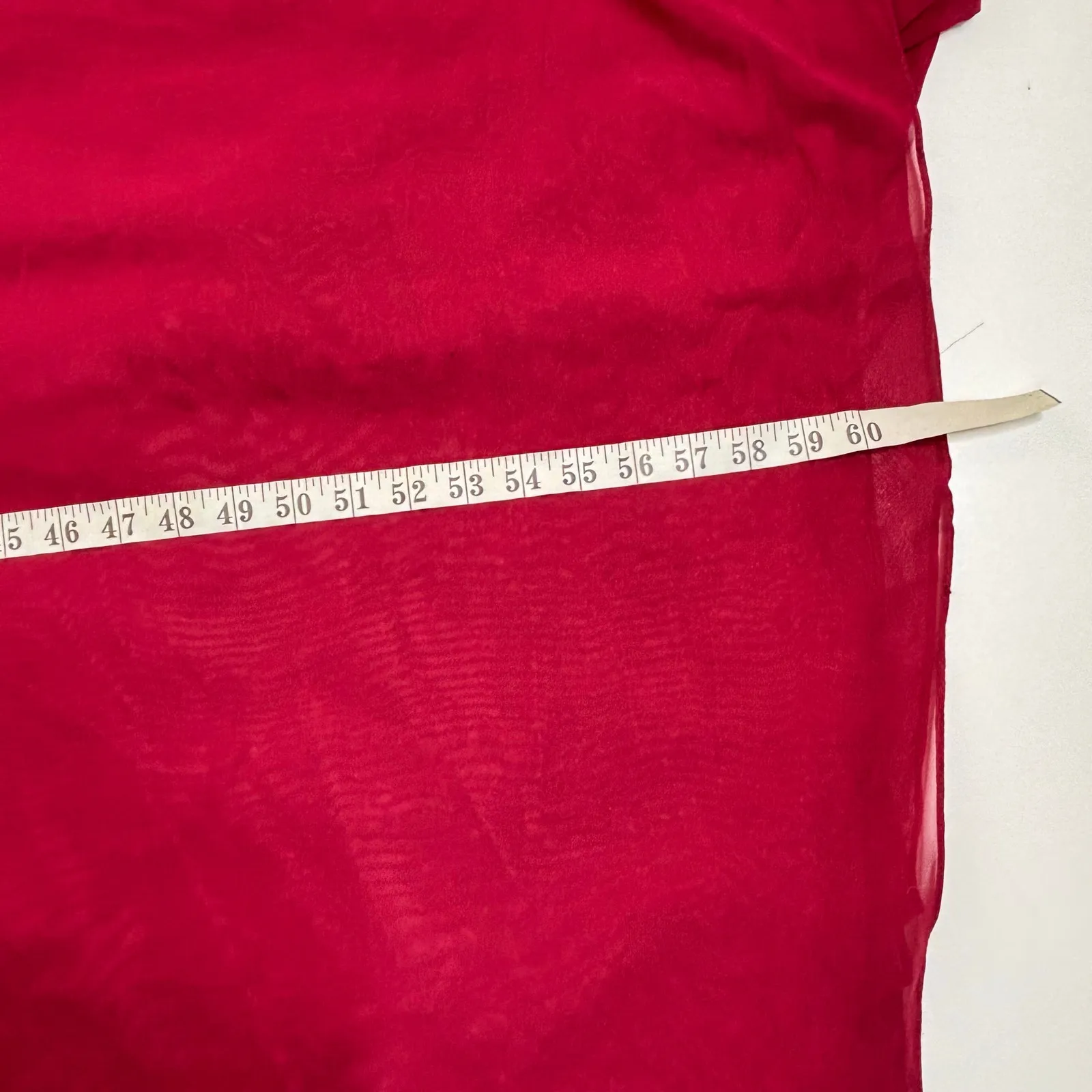 Azazie Aziza Burgundy A Line V Neck Pleated Chiffon Dress A16 - Image 5