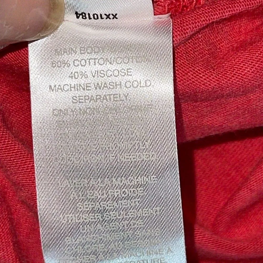 Z by Zella Womens Crop Top Shirt Short Sleeve Crewneck Hi Low‎ Red Medium NWT - Image 7