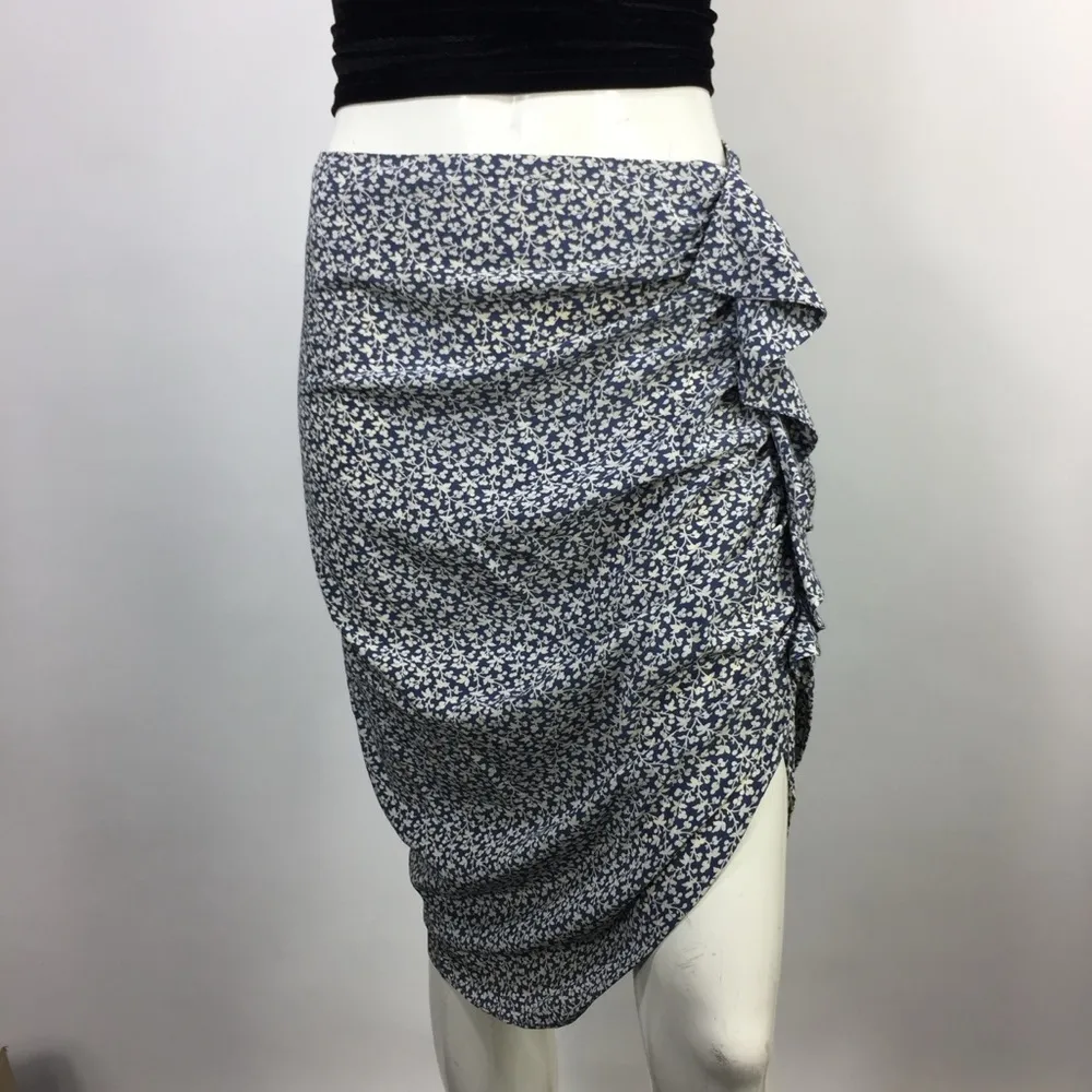 Veronica Beard 100% Silk Floral Skirt Size 8 - Image 14