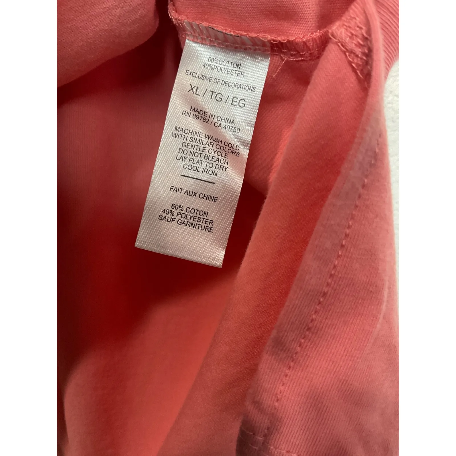 Natori Coral V Neck Sleeveless Tunic Top XL Cotton Blend - Image 5