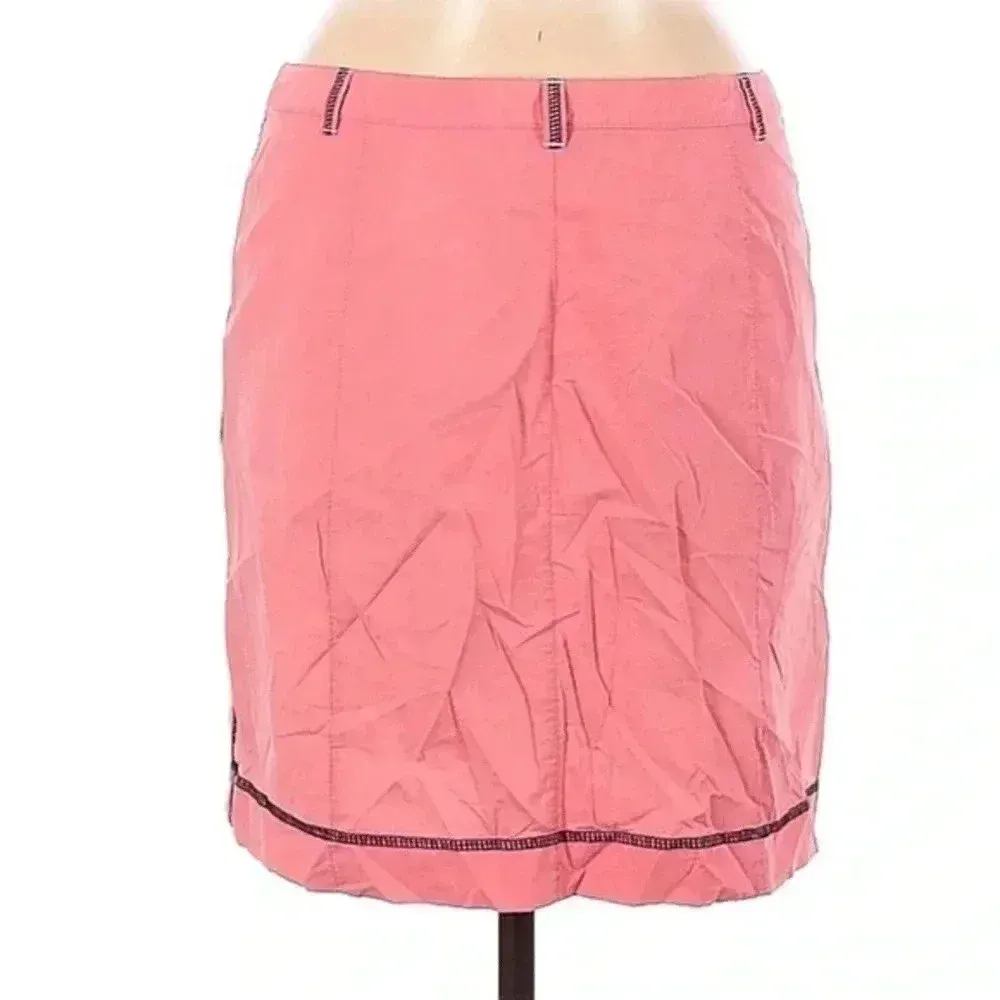 Ann Taylor | LOFT | Blush Pink Front Zipper Metal Accents Pencil Skirt Size 6 - Image 2