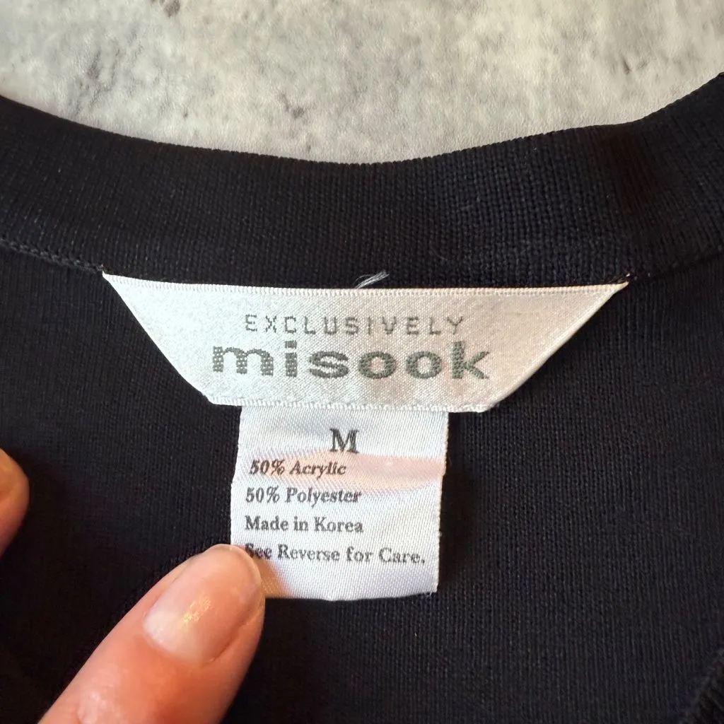 Grannycore floral black cardigan coastal grandma eclectic sweater womens M Size M - Image 2