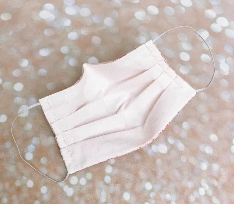 Small Pink Flamingo Premium Cotton Face Mask - Image 4