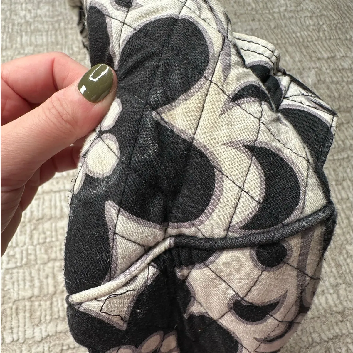 Vera Bradley  Black and White Floral Backpack - Image 12