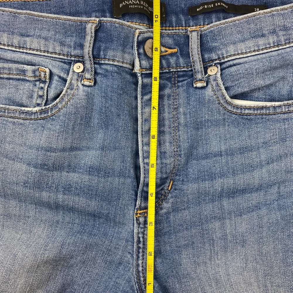 Banana Republic Midrise Skinny Striped Legs Size 28 Women’s - Image 5