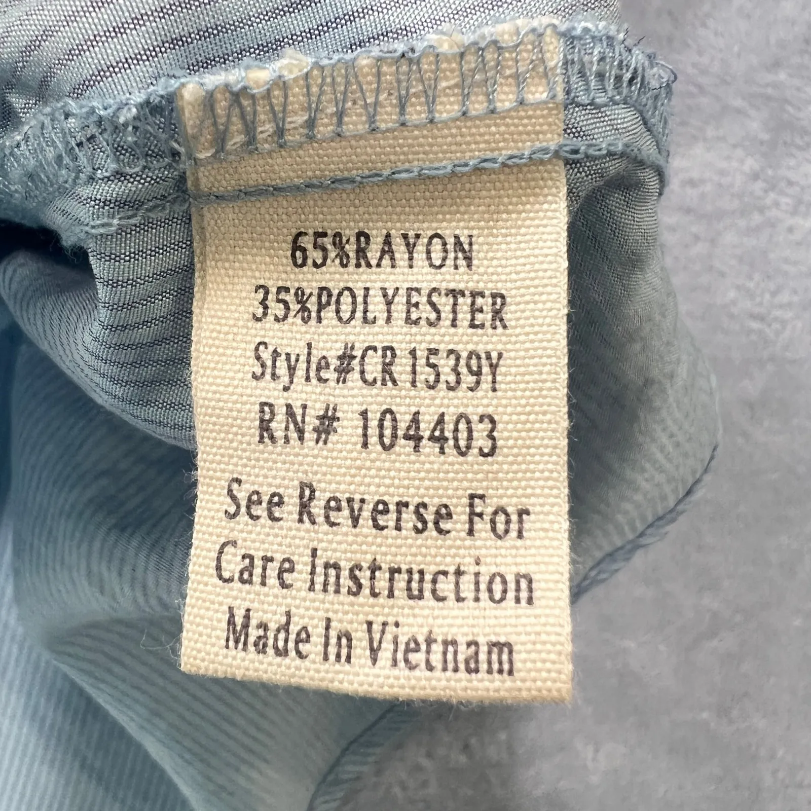 FIFTY STREET Women Blue Pinstripe Smocked Off Shoulder Long Sleeve Peplum Top XL - Image 5