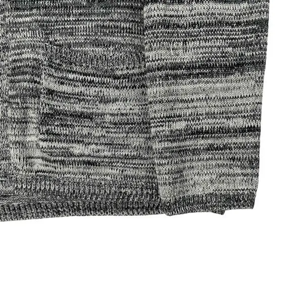 Coldwater Creek Women's Gray Faux Fur One Button Long Sleeve Cardigan Large - Image 2