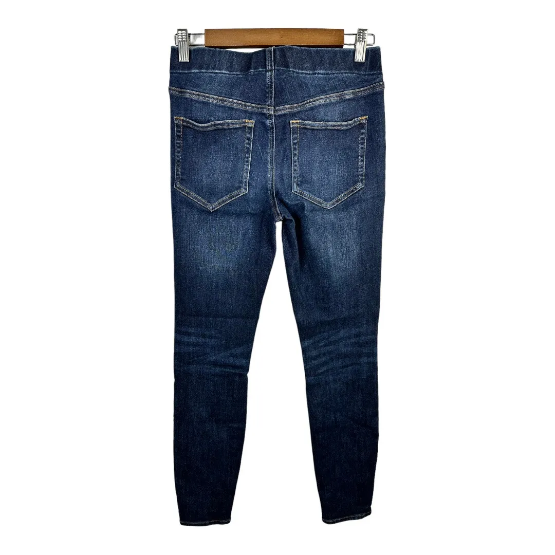 Land Ends Womens size 2 Mid Rise Pull On Skinny Jeans Jegging - Image 2