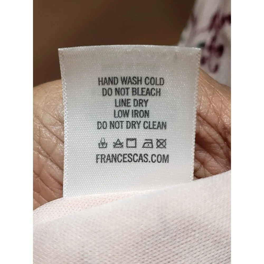 Womens Beige Floral Pleated Lace Trim V Neck Sleeveless Knee Length Dress Medium - Image 12