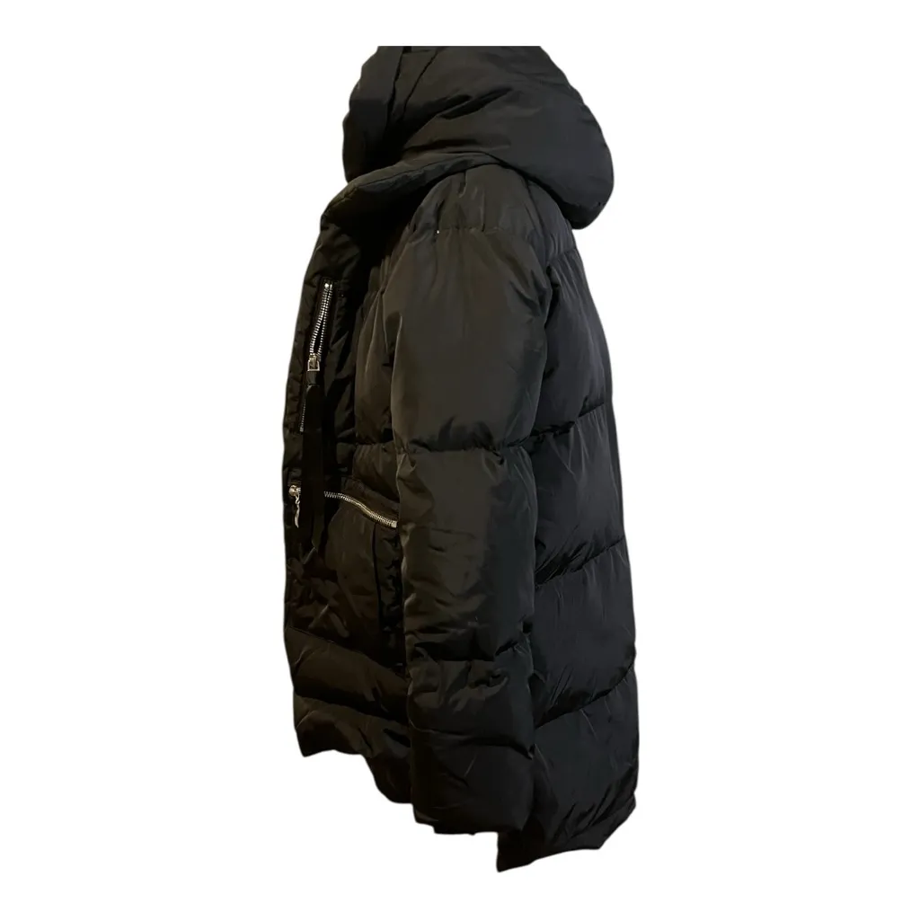 Orolay Thickened Black 700+ Fill Power Down Puffer Jacket Hooded Small - Image 8