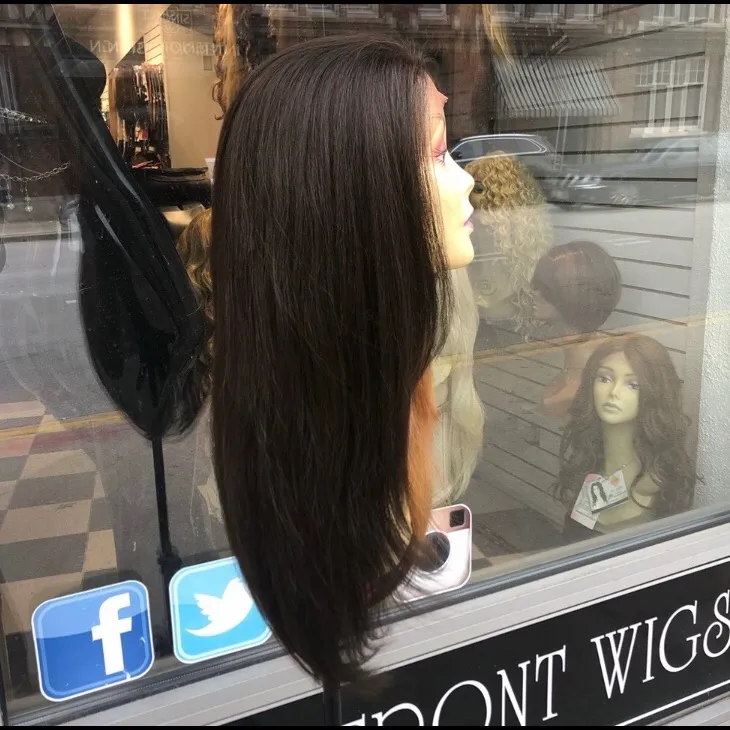 Full cap wig ponytail wig wear up or down thick Brown - Image 6