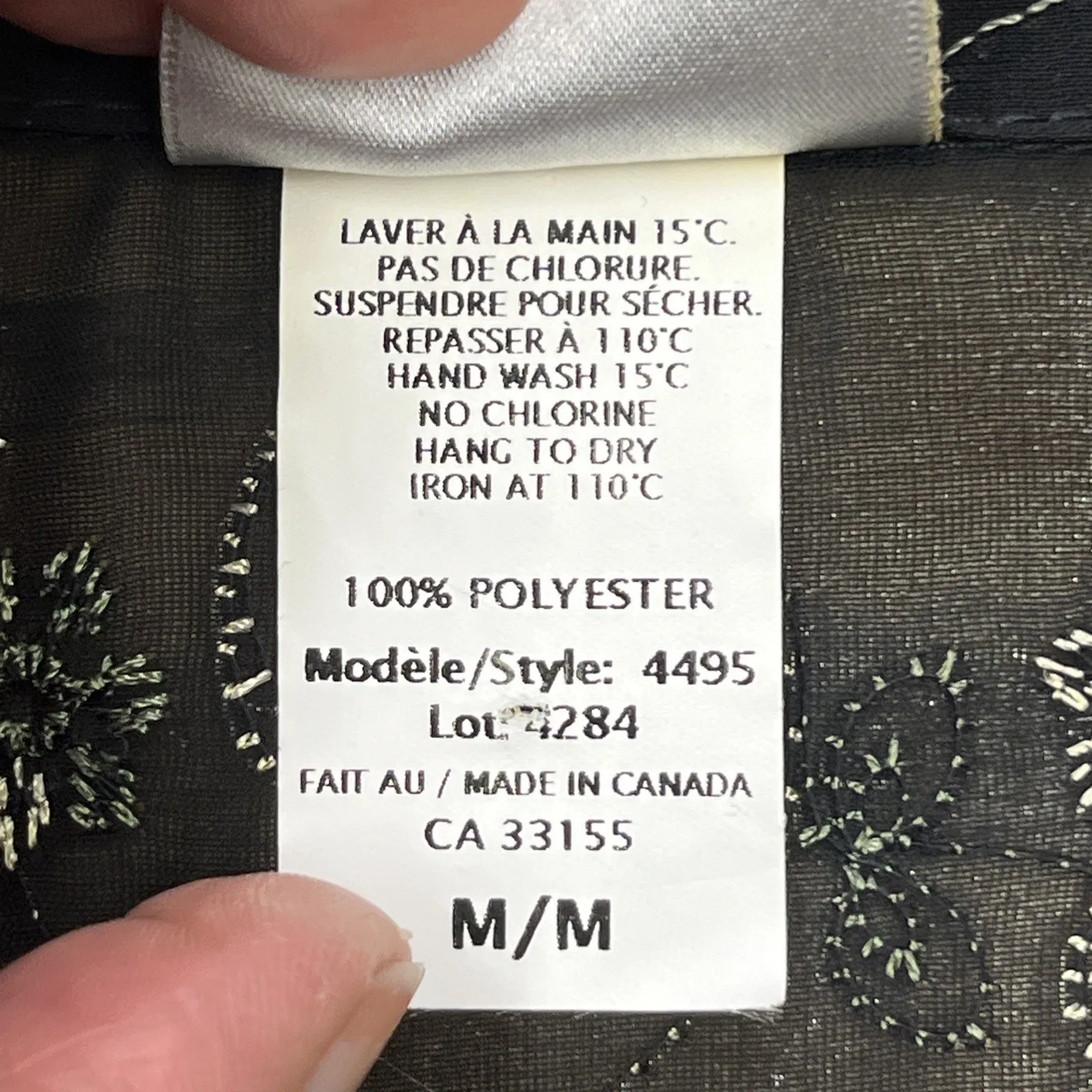 Vtg Tailor B Moss Y2k Top Women M Floral Sheer Whimsigoth Fairy Forest Fairy Black Size M - Image 6