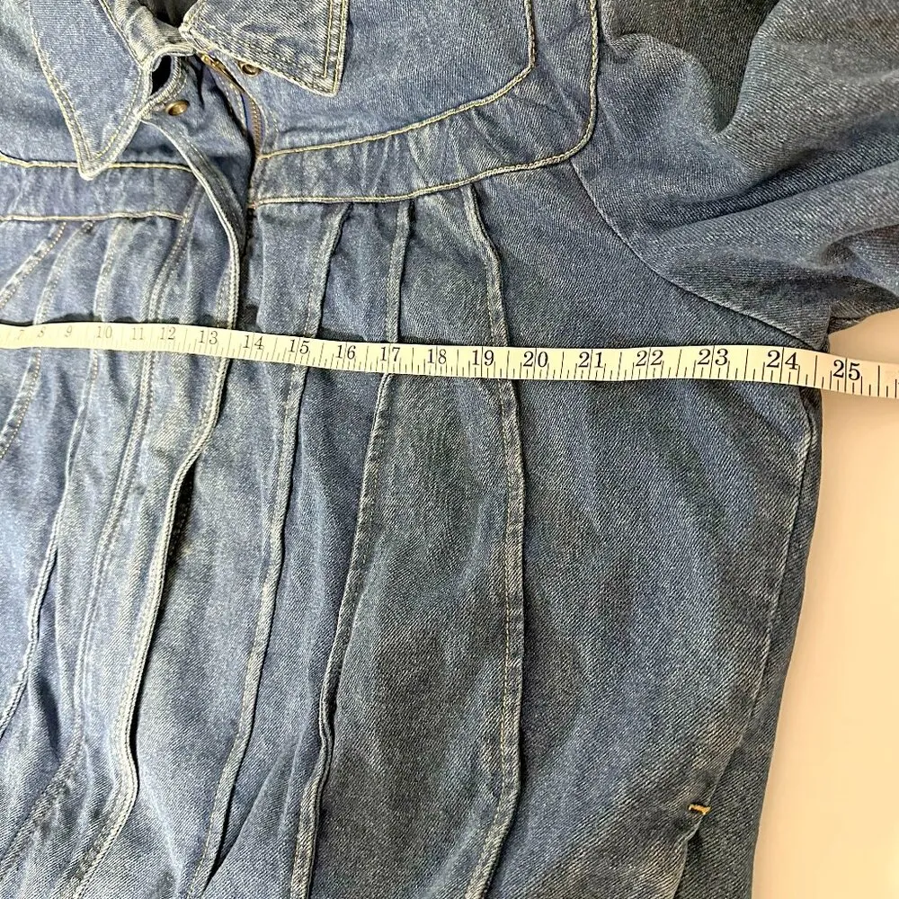 VTG Gitano Denim Jacket Blue Size L - Image 8
