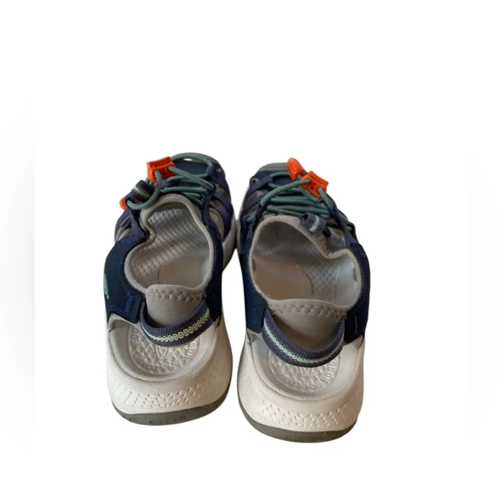 Astoria West Navy Beveled Glass Waterfront Slip-on Sandal Women's size 7.5 - Image 3