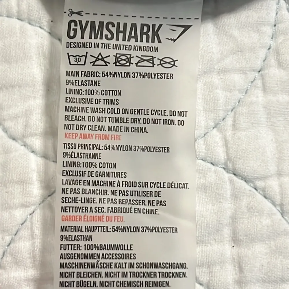 GYMSHARK XS power down thong bodysuit charcoal short sleeve v-neck snap shut - Image 9