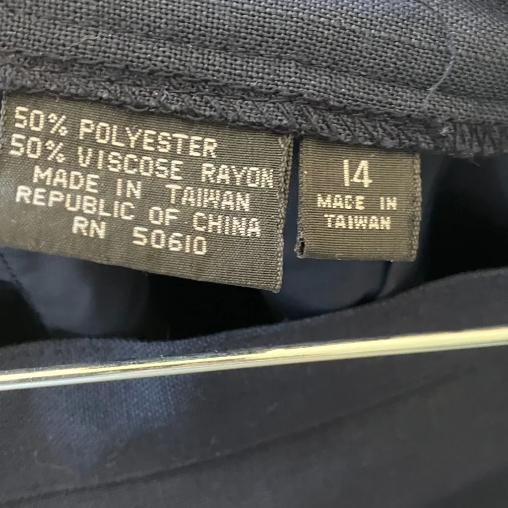 Vintage Sasson Paris New York Red Label navy skirt set 14 - Image 3